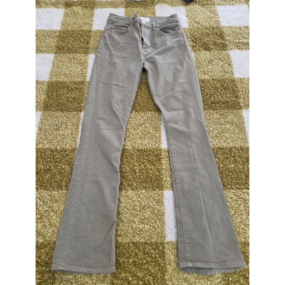 Mother Superior The Insider Hover Jeans Taupe Bootcut Flare Size 27